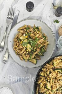 Corn and Zucchini Pasta - Set 2