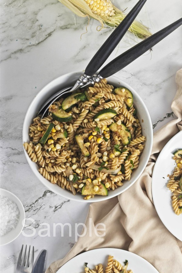 Corn and Zucchini Pasta - Set 4