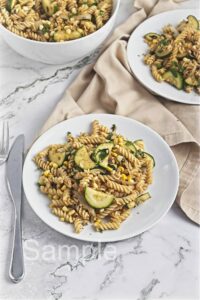 Corn and Zucchini Pasta - Set 4
