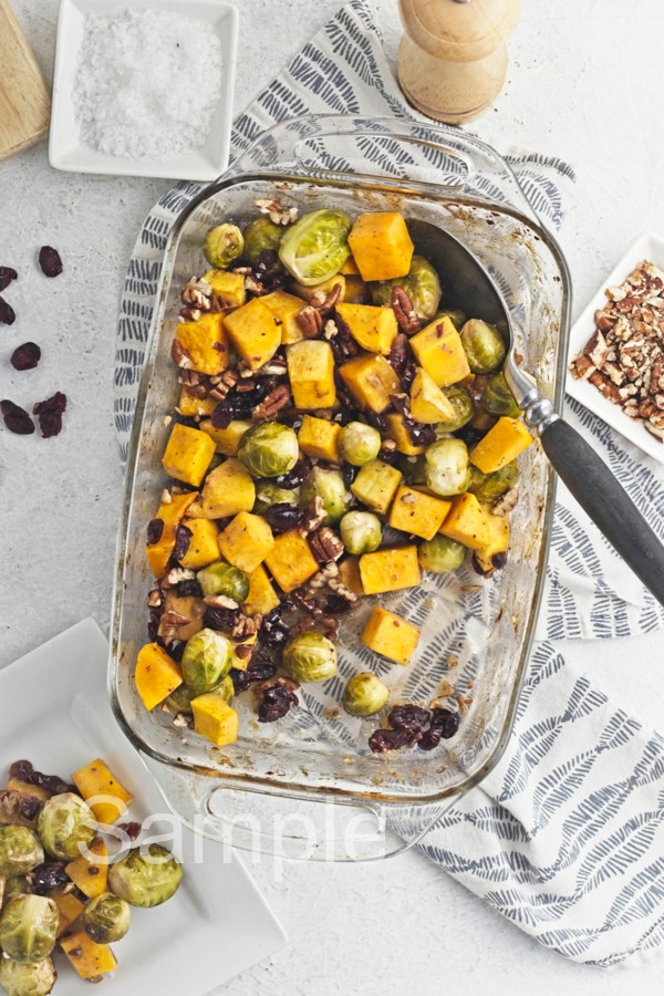 Roasted Butternut and Brussel Sprouts - Set 1