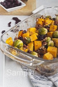 Roasted Butternut and Brussel Sprouts - Set 1