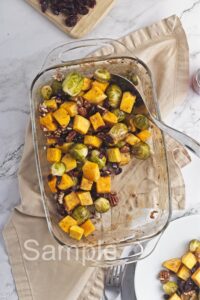 Roasted Butternut and Brussel Sprouts - Set 2