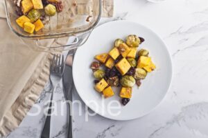 Roasted Butternut and Brussel Sprouts - Set 2