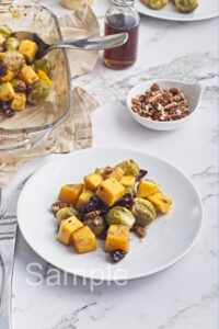 Roasted Butternut and Brussel Sprouts - Set 2