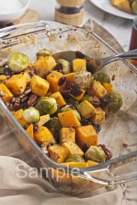 Roasted Butternut and Brussel Sprouts - Set 2