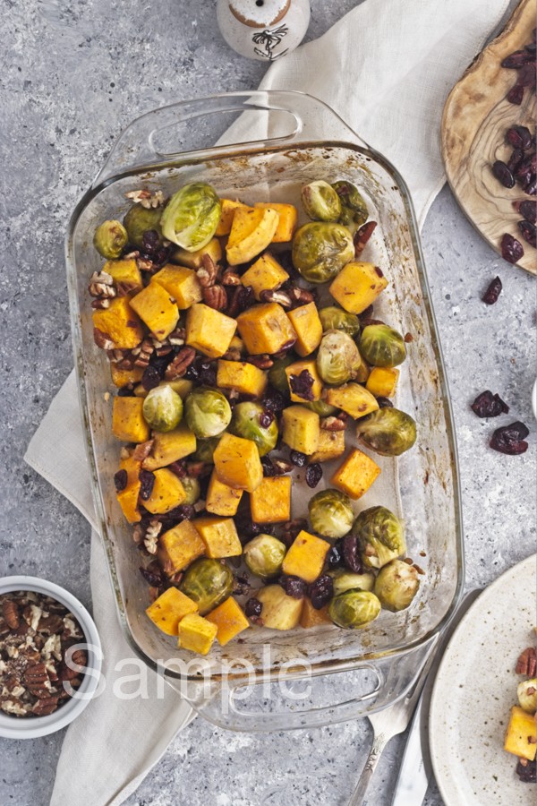 Roasted Butternut and Brussel Sprouts - Set 4
